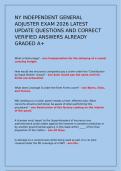 NY INDEPENDENT GENERAL ADJUSTER EXAM 2026 LATEST UPDATE QUESTIONS AND CORRECT VERIFIED ANSWERS ALREADY GRADED A&plus;