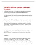 PATH802 Final Exam questions and answers&NewLine;Graded A&plus;