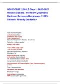 NBME CBSE &lpar;USMLE Step 1&rpar; 2026-2027 &NewLine;Newest Update &sol; Premium Questions &NewLine;Bank and Accurate Responses &sol; 100&percnt; &NewLine;Solved &sol; Already Graded A&plus;