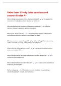 Patho Exam 1 Study Guide questions and&NewLine;answers Graded A&plus;