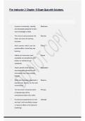 Fire Instructor 2 Chapter 10 Exam Quiz with Solutions&period;