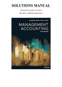 Solutions Manual for Management Accounting 5th Edition by Leslie G&period; Eldenburg&comma; Chapter 1-21 &vert; All Chapters