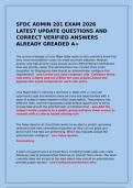 SFDC ADMIN 201 EXAM 2026 LATEST UPDATE QUESTIONS AND CORRECT VERIFIED ANSWERS ALREADY GREADED A&plus;