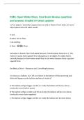 PADI&comma; Open Water Diver&comma; Final Exam Review questions&NewLine;and answers Graded A&plus; latest updates
