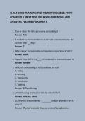 FL ALF CORE TRAINING TEST NEWEST 2025&sol;2026 WITH COMPLETE LATEST TEST 200 EXAM QUESTIONS AND ANSWERS&sol; VERIFIED&sol;GRADED A