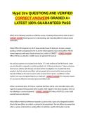 Nypd 1tru EXAM QUESTIONS AND VERIFIED CORRECT ANSWERS GRADED A&plus; -LATEST 2026-2027- 100- GUARANTEED PASS&period;docx&NewLine;&NewLine;