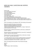 MEEN 345 EXAM 1 QUESTIONS AND VERIFIED ANSWERS