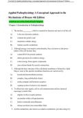 TEST BANK Applied Pathophysiology A Conceptual Approach&period;Verified Questions And Answers 100&percnt;