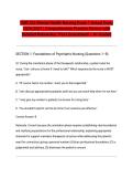 NUR 253 Mental Health Nursing Exam 1 Actual Exam 2026&sol;2027 &vert; Comprehensive Practice Review with Detailed Rationales &vert; Pass Guaranteed &ndash; A&plus; Graded&NewLine;&NewLine;