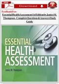 Study Guide for Essential Health Assessment &lpar;1st Edition&rpar; by Janice M&period; Thompson &vert; Nursing Health Assessment Review Questions & Answers &vert; Exam Prep 2025&sol;2026