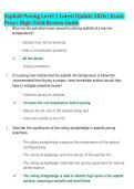 Asphalt Paving Level 1 Latest Update 2026 &vert; Exam &NewLine;Prep &vert; High-Yield Review Guide
