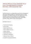 HESI Exit PN Final V2 Exam 2026&sol;2027 Actual Exam &vert; Complete Questions & Detailed Rationales &vert; 100&percnt; Guaranteed  Pass&NewLine;&NewLine;