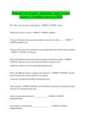 Wound Care Exam 1 Questions And Correct Answers &lpar;Verified Answers&rpar; 2026