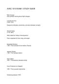 AVSC 1010 EXAM 1 STUDY GUIDE