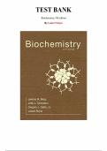 Test Bank for Biochemistry 9th Edition by Lubert Stryer&comma; Chapter 1-36  &vert;All Chapters