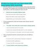 PN HESI HIV & Tuberculosis &lpar;TB&rpar; Complete Case Study Pack 2026 &vert; Exam Prep &plus; Study Guide &plus; High-Yield Review &plus; Questions & Answers &vert; Latest Update