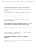 Pharmacology of Cancer&comma; STI&comma; and Reproductive&NewLine;Health Medications Exam questions and answers&NewLine;Graded A&plus;&NewLine;What is the primary indication for Degarelix&quest; - Advanced prostate cancer&NewLine;What is the clinical use of Flutamide&quest; - Prostate cancer&NewLine;What is the mechan