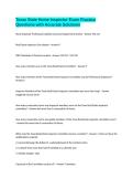 Texas State Home Inspector Exam Practice Questions with Accurate Solutions