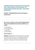 ATI Maternal Newborn Proctored Exam &lpar;32 Latest Versions&comma;  &NewLine;2022&rpar; &sol; Maternal Newborn ATI Proctored Exam &sol; ATI  &NewLine;Proctored Maternal Newborn Exam &vert;Real &plus; Practice Exam&comma;  &NewLine;Verified Q & A&vert; 