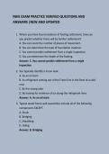 NHIE EXAM PRACTICE VERIFIED QUESTIONS AND ANSWERS &vert;NEW AND UPDATED