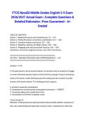FTCE NavaEd Middle Grades English 5-9 Exam 2026&sol;2027 Actual Exam &vert; Complete Questions & Detailed Rationales &vert; Pass Guaranteed - A&plus; Graded