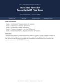 WGU D550 Ethics for Accountants OA Final Exam 2026&sol;2027 &vert; Complete Exam-Style Questions &vert; 100&percnt; Verified &ndash; Detailed Rationales &ndash; Pass Guaranteed &ndash; A&plus; Graded&NewLine;&NewLine;