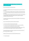 Community Practice Questions & Answers A&plus; Score Guaranteed