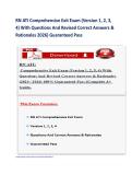 RN ATI Comprehensive Exit Exam &lpar;Version 1&comma; 2&comma; 3&comma; &NewLine;4&rpar; With Questions And Revised Correct Answers & &NewLine;Rationales 2026&rpar; Guaranteed Pass