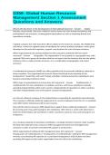 D358- Global Human Resource Management Section 1 Assessment Questions and Answers&period;
