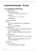 Lesnotities&colon; Systeemfysiologie - De nier 