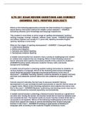 ILTS 201 EXAM REVIEW QUESTIONS AND CORRECT ANSWERS 100&percnt; VERIFIED 2026-2027&excl;&excl;