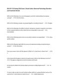 PSY 333 Package Deal&colon; Complete Abnormal Psychology Study Guide Bundle
