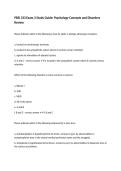 PBSI 333 Exam 3 Study Guide&colon; Psychology Concepts and Disorders Review