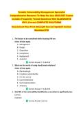 Tenable Vulnerability Management Specialist &NewLine;Comprehensive Resource To Help You Ace 2026-2027 &NewLine;Exams Includes Frequently Tested Questions With &NewLine;ELABORATED 100&percnt; Correct COMPLETE SOLUTIONS  &NewLine;Guaranteed Pass First Attempt&excl;&excl; Current Update&excl;&excl; &NewLine;Instant Dow