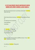 FLS TEST EXAM 2026&vert;2027 UPDATED QUESTIONS WITH VERIFIED &NewLine;ANSWERS &lpar;100&percnt; CORRECT ANSWERS&rpar; &vert; ALREADY GRADED A&plus; 