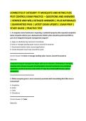 CONNECTICUT CATEGORY 7F MOSQUITO AND BITING FLIES &NewLine;PEST CONTROL EXAM PRACTICE &ndash; QUESTIONS AND ANSWERS &NewLine;&vert; VERIFIED AND WELL DETAILED ANSWERS &vert; PLUS RATIONALES &NewLine;&vert; GUARANTEED PASS &vert; LATEST EXAM UPDATE &vert; EXAM PREP &vert; &NewLine;STUDY GUIDE &vert; PRACTICE TEST 