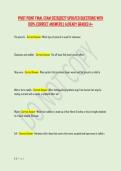 PIVOT POINT FINAL EXAM 2026&vert;2027 UPDATED QUESTIONS WITH &NewLine;100&percnt; CORRECT ANSWERS &vert; ALREADY GRADED A&plus; 