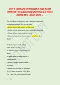 STATE OF COLORADO MOTOR VEHICLE DEALER BOARD MASTERY &NewLine;EXAMINATION TEST 2026&vert;2027 QUESTIONS WITH DETAILED VERIFIED &NewLine;ANSWERS &lpar;100&percnt;&rpar; &vert; ALREADY GRADED A&plus; 