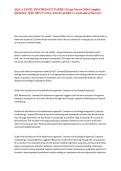 AQA A LEVEL PSYCHOLOGY PAPER 2 Exam Newest 2026 Complete Questions &vert; With 100&percnt; Correct Answers graded A&plus; Guaranteed Success&excl;&excl;&NewLine;