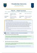 NR304&sol; NR 304 Exam 1 &lpar;Latest 2026&sol;2027 Update&rpar; &vert; Complete Exam Questions with Verified Answers and Detailed Rationales &vert; Health Assessment II &ndash; Peripheral Vascular & Abdominal Systems &vert; A&plus; Graded &vert; Chamberlain University&NewLine;&NewLine;