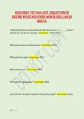 NCCCO RIGGER 1 TEST EXAM LATEST  2026&vert;2027 UPDATED &NewLine;QUESTIONS WITH DETAILED VERIFIED ANSWERS &lpar;100&percnt;&rpar; &vert; ALREADY &NewLine;GRADED A&plus;