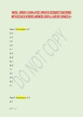 NIHSS - GROUP A EXAM LATEST UPDATED 2026&vert;2027 QUESTIONS &NewLine;WITH DETAILED VERIFIED ANSWERS &lpar;100&percnt;&rpar; &vert; ALREADY GRADED A&plus;