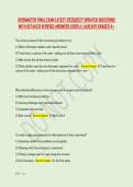 DIVEMASTER FINAL EXAM LATEST 2026&vert;2027 UPDATED QUESTIONS &NewLine;WITH DETAILED VERIFIED ANSWERS &lpar;100&percnt;&rpar; &vert; ALREADY GRADED A&plus;