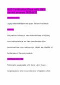 HUD Certification Exam with 100&percnt; correct answers 2026-2027