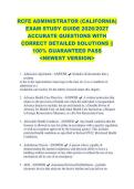 RCFE ADMINISTRATOR &lpar;CALIFORNIA&rpar; &NewLine;EXAM STUDY GUIDE 2026&sol;2027 &NewLine;ACCURATE QUESTIONS WITH &NewLine;CORRECT DETAILED SOLUTIONS &vert;&vert; &NewLine;100&percnt; GUARANTEED PASS &NewLine;<NEWEST VERSION> 
