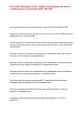FEX Seattle Study guide EXAM&comma; Complete Test &vert;&vert; Questions and Answers &lpar;Verified Answers&rpar; &lpar;Latest Update 2026&rpar; UPDATE&excl;&excl;&NewLine;