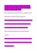 Texas State Portion Real Estate Exam questions with 100&percnt; correct answers&vert; Latest Update 2026-2027