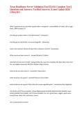 Texas Roadhouse Server Validation Test EXAM&comma; Complete Test &vert;&vert; Questions and Answers &lpar;Verified Answers&rpar; &lpar;Latest Update 2026&rpar; UPDATE&excl;&excl;&NewLine;