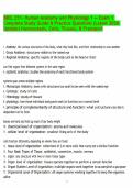 BIOL 251- Human Anatomy and Physiology 1 &mdash; Exam 1 Complete Study Guide & Practice Questions &lpar;Latest 2026 Update&rpar; Homeostasis&comma; Cells&comma; Tissues&comma; & Transport&period;pdf&NewLine;&NewLine;