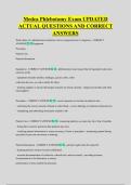 Medca Phlebotomy Exam UPDATED &NewLine;ACTUAL QUESTIONS AND CORRECT &NewLine;ANSWERS